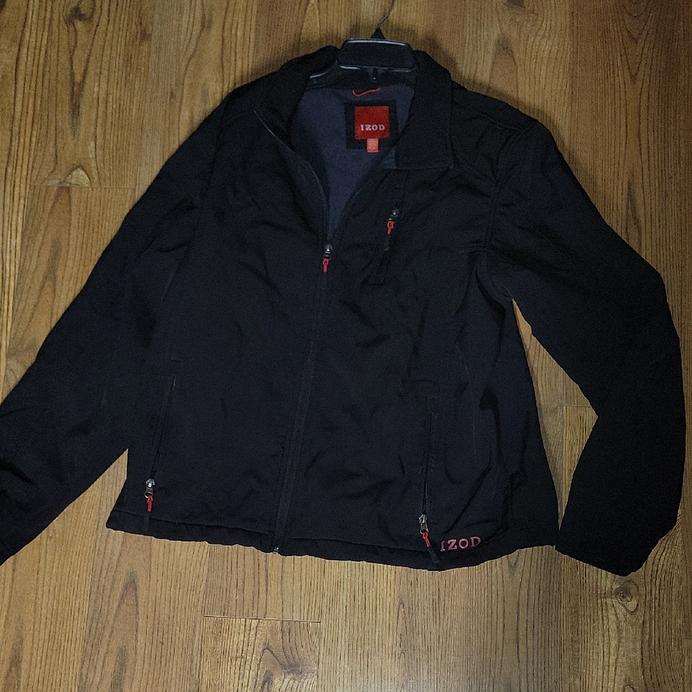 IZOD Men's Black Windbreaker Jacket